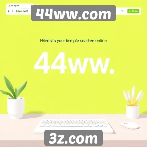 Navegação e usabilidade do site 44ww.com